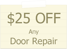 Garage Door Discount on Repair 25$